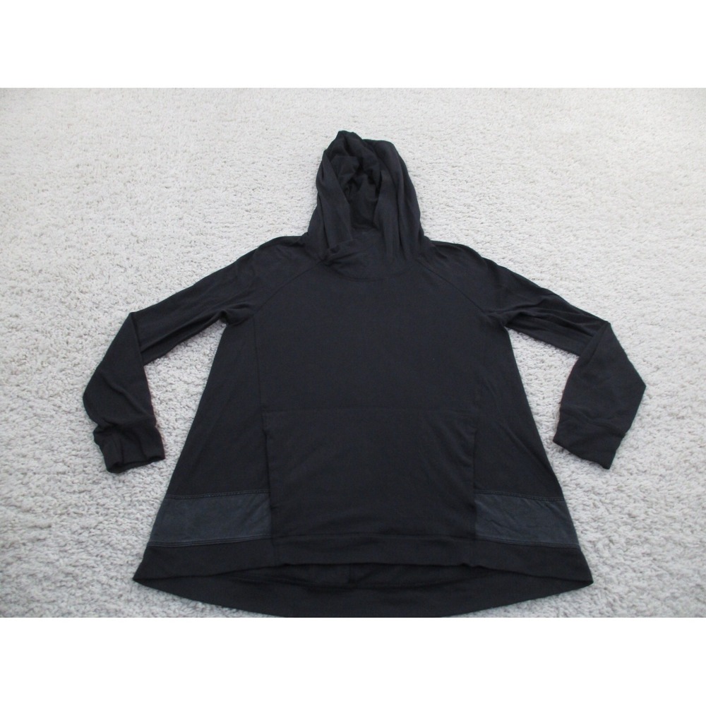 Lululemon Hoodie Womens 4 Black Lightweight Pullover Pocket Gym Run Performance
